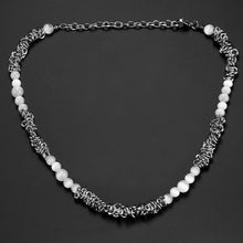 Load image into Gallery viewer, Stainless Steel Cat&#39;s Eye Stone Knot Trend Necklace