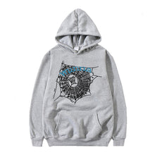 Load image into Gallery viewer, Hip hop hoodie for men and women WUNNA spider web sweatshirt hoodie
