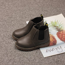 Load image into Gallery viewer, Girls&#39; Martin boots Spring and autumn new boys&#39; ankle boots British solid color single boots plus cotton warm boots