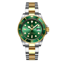 Load image into Gallery viewer, Crown Men&#39;s Watch Automatic Green Ghost Watch anti-calendar High-end quartz watch student sports watch