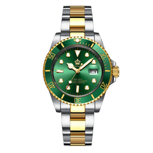 Crown Men's Watch Automatic Green Ghost Watch anti-calendar High-end quartz watch student sports watch