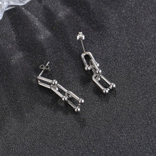 Load image into Gallery viewer, Stainless Steel Horseshoe Buckle U-shaped  Minimalist Drop Earring