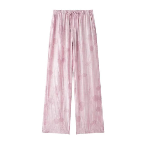 Summer new style jacquard loose shirt jacquard casual straight pants 4786046