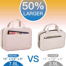 Load image into Gallery viewer, Large hanging Travel toiletry bag Portable Makeup bag Makeup brush