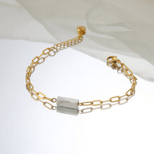Load image into Gallery viewer, Stainless Steel Natural Stone Trend Bracelet