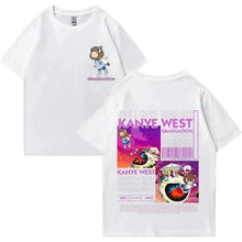 Load image into Gallery viewer, Kanye West Graduation Bear double-sided printed T-shirt for men