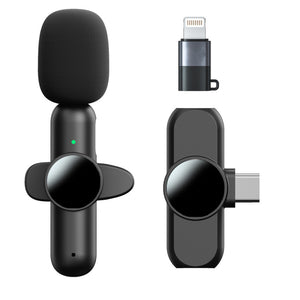 Cross-border foreign trade explosive one tow two collar microphone computer outdoor live noise reduction wireless Bluetooth mini microphone