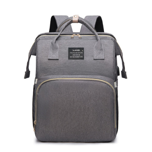 New large capacity mother and baby bag simple portable outdoor ulated baby bottle warehouse multi-functional fashion folding bed mommy bag