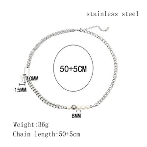Stainless Steel Cross Splicing Cross Neckalce