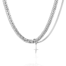Load image into Gallery viewer, Stainless Steel Cross Minimalism Splicing Fashion Necklace