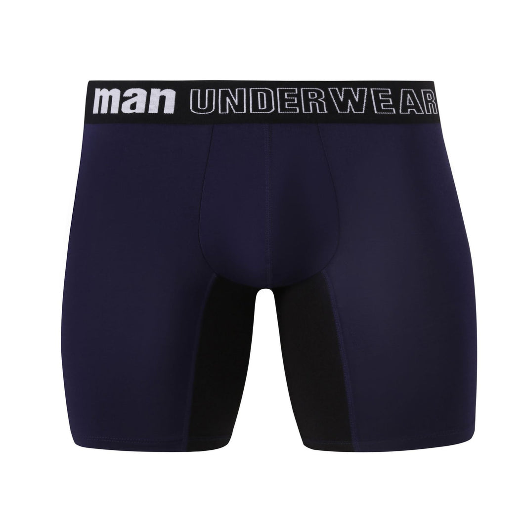 Men's bamboo fiber color long underwear men's thin sports breathable mid-waist loose boxers summer