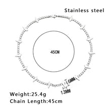 Load image into Gallery viewer, Stainless Steel Full Diamond Splicing Necklace