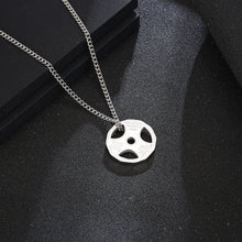 Load image into Gallery viewer, Stainless Steel Fitness Exercise Dumbbell Trend Pendant Necklace