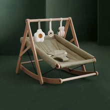 Load image into Gallery viewer, Wooden Baby Rocker