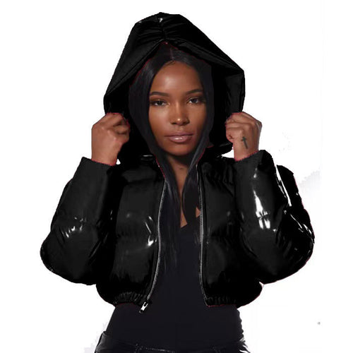 Women's new bright bread coat down padded jacket 21008 models