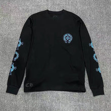 Load image into Gallery viewer, Scroll cross patchwork long sleeve T-shirt base