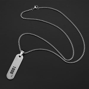 Stainless Steel Customized Year Trend Pendant Necklace