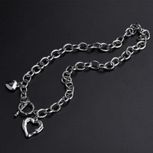 Load image into Gallery viewer, Stainless Steel Hollow Heart INS Minimalist Cold Style Necklace