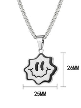 Load image into Gallery viewer, Stainless Steel Cartoon Smiley Face Pendant Necklace