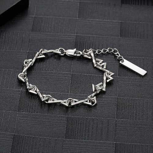 Stainless Steel Letter Z Splicing Trend Bracelet