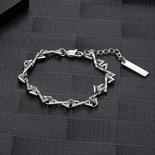 Stainless Steel Letter Z Splicing Trend Bracelet
