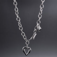 Load image into Gallery viewer, Stainless Steel Hollow Heart INS Minimalist Cold Style Necklace