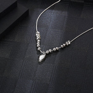 Stainless Steel Geometry Beaded Trend Fashion Necklace