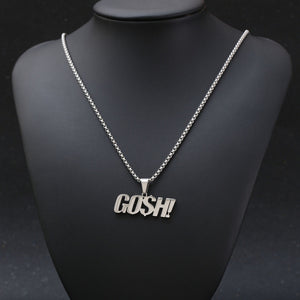 Stainless Steel GOSH Trend Fashion Pendant Necklace