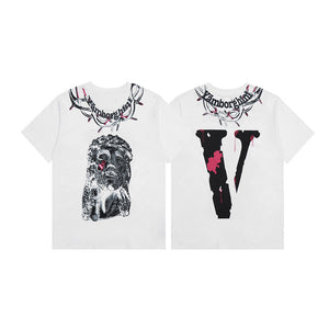32 double yarn - 260g precision spun cotton large large shoulder - Fashion brand short sleeve 5