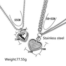 Load image into Gallery viewer, Stainless Steel European And American Retro Love Trend Pendant Necklace