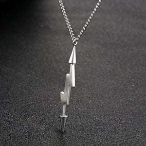 Stainless Steel Lightning Minimalism Necklace