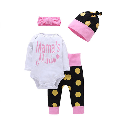 2018INS foreign trade baby set spring and autumn baby dot home set 4 sets of a generation - Critique Clothing - 