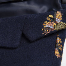 Load image into Gallery viewer, Bee embroidery Korean suit top