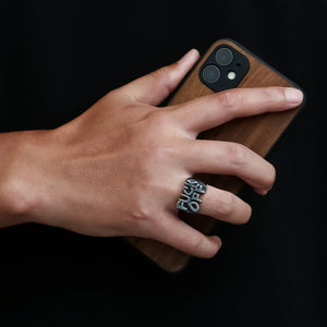 Stainless Steel FUCK OFF  Ring