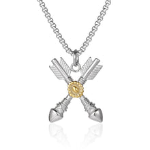Load image into Gallery viewer, Stainless Steel Indian Style Retro Arrow Sunflower Trend Pendant Necklace