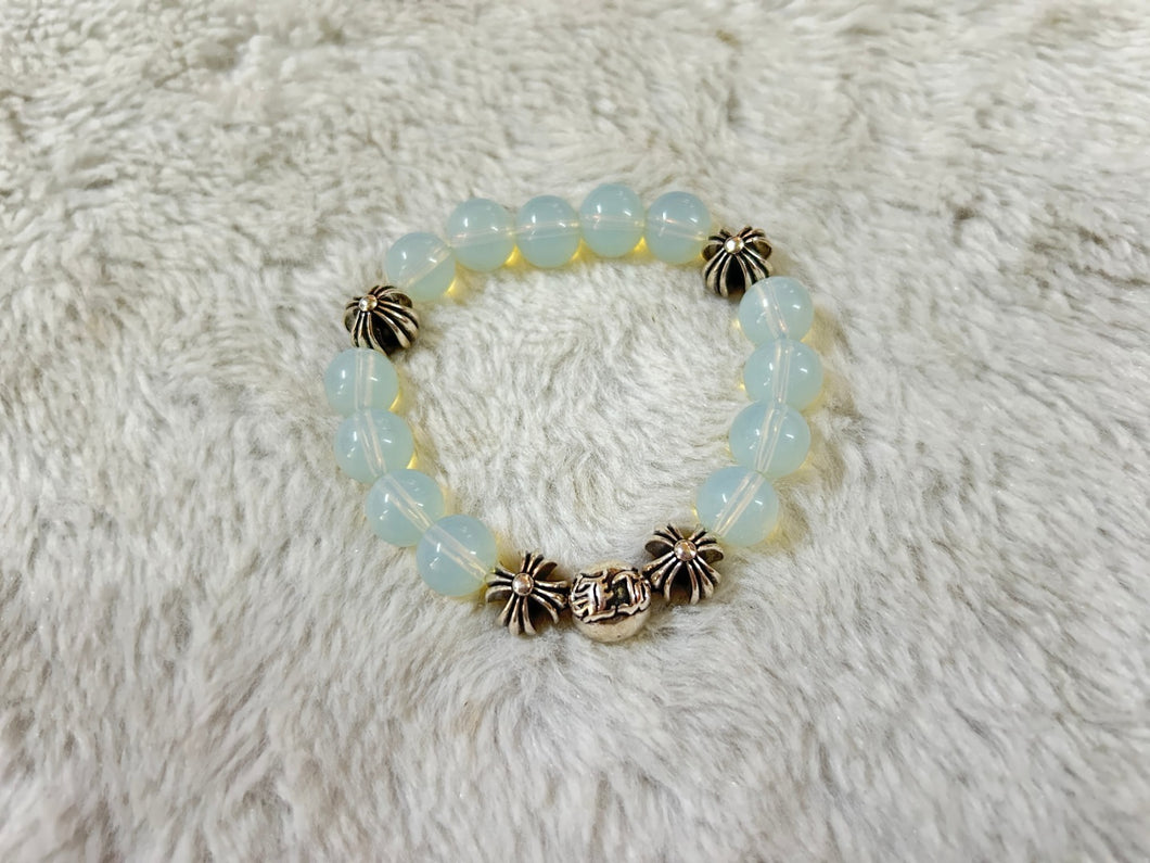 925 silver bracelet Croc 510M pearl women's Chinese wind trend bracelet