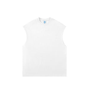 【1+100+100】 Spring and summer heavy 305G earth color FOG sleeveless vest men's top