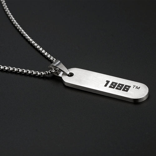 Stainless Steel Customized Year Trend Pendant Necklace