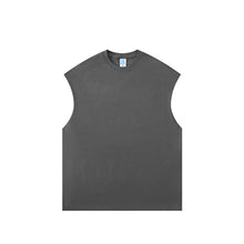 Load image into Gallery viewer, 【1+100+100】 Spring and summer heavy 305G earth color FOG sleeveless vest men&#39;s top