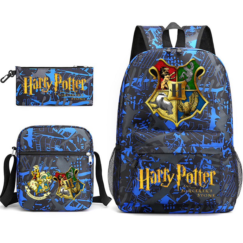 Film and television Harry Potter printed shoulder casual student backpack