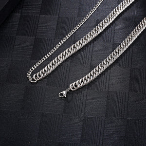 Stainless Steel Cross Minimalism Splicing Fashion Necklace