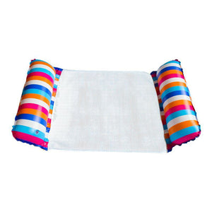 Cross border mesh floating bed inflatable hammock water collapsible back floating bed water inflatable deck chair inflatable floating row