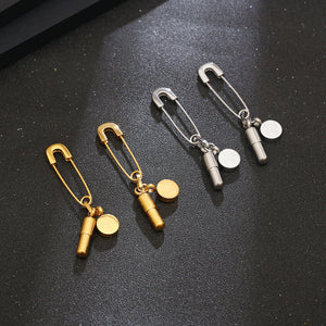Stainless Steel Pill Pin Fashion Stud Earring