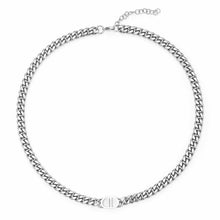 Load image into Gallery viewer, Stainless Steel Letter spliced Cuban Trend Chain Neckalce