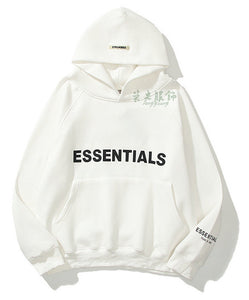ESSENTIALS Letter printed hoodie for men and women High street group build cultural sweater fashion coat