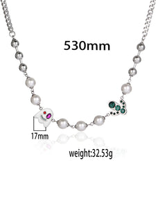 Stainless Steel Ghost Trend Necklace