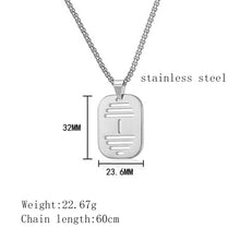 Load image into Gallery viewer, Stainless Steel Hollow Dumbbell Minimalism Pendant Necklace