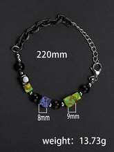 Load image into Gallery viewer, Stainless Steel Retro Three-dimensional Square Pearl Bracelet