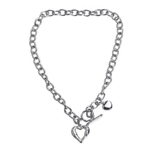 Load image into Gallery viewer, Stainless Steel Hollow Heart INS Minimalist Cold Style Necklace
