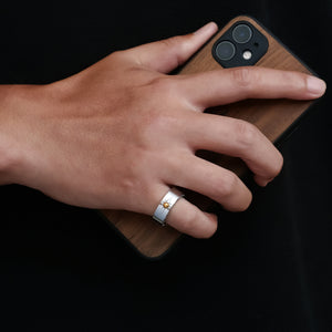 Stainless Steel Japanese Sun Totem Trend Ring